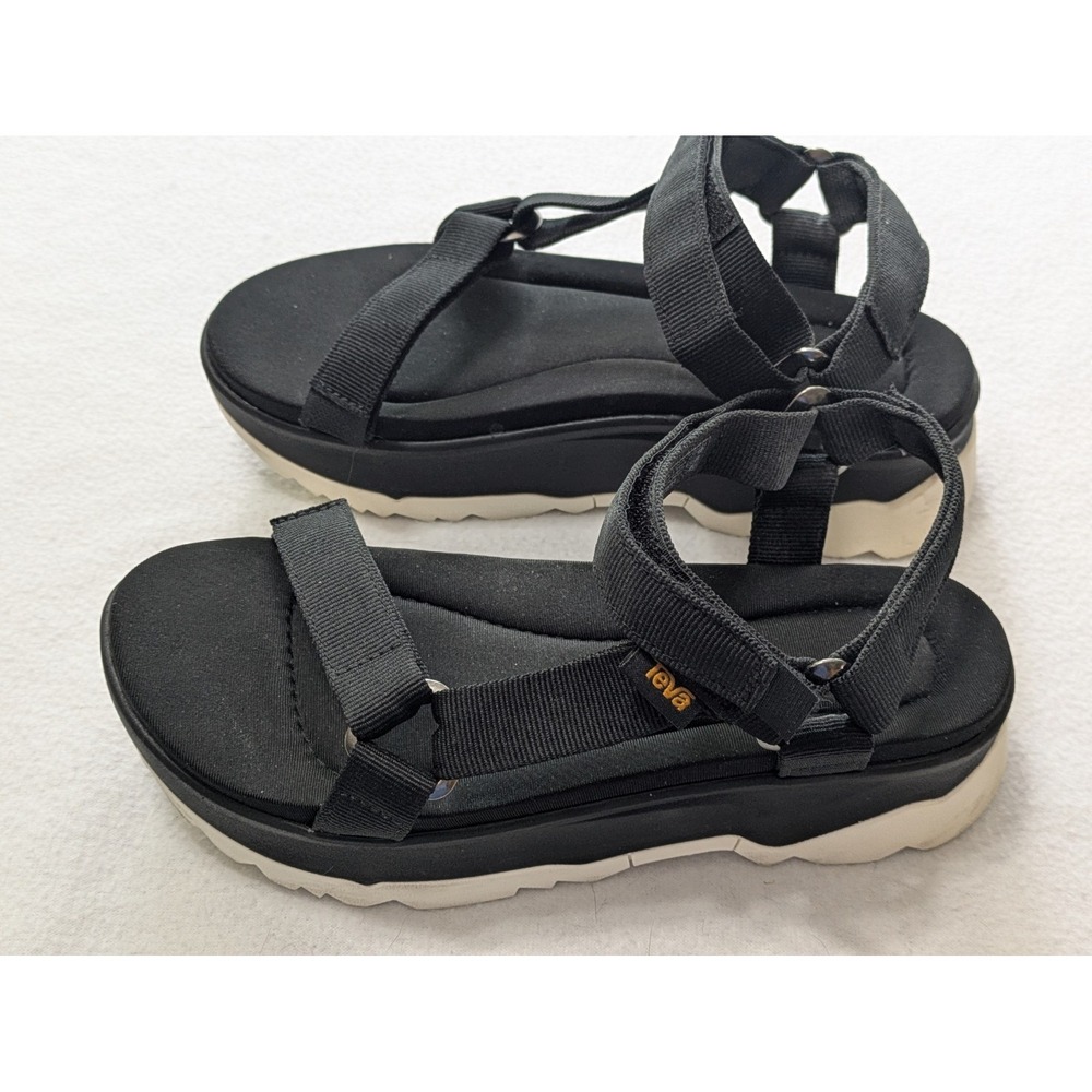 Teva Sandals Womens 7 Black Jadito Universal Platform Foam Beach Hiking